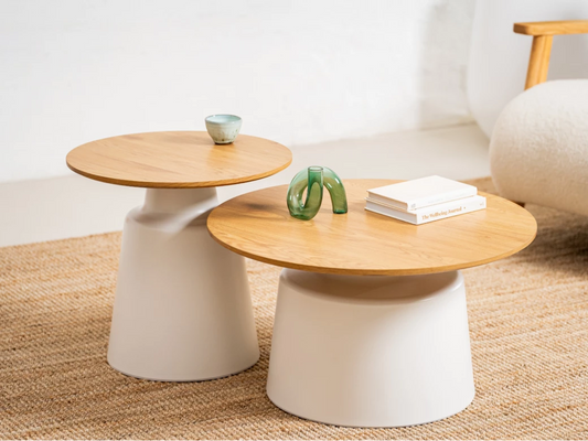 Coach咖啡桌橡木套装