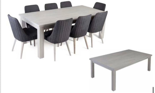 「简致灰调」长餐桌椅