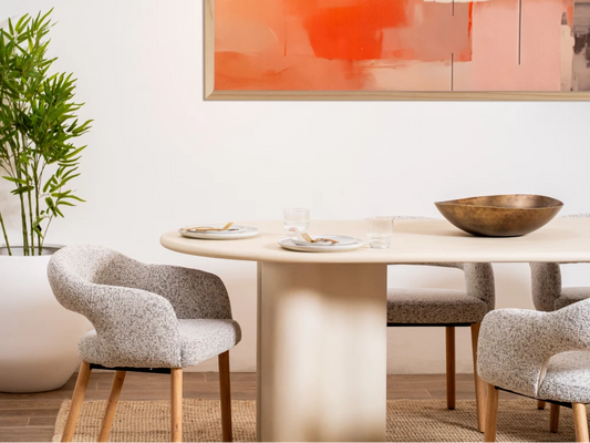 沿海餐桌鹅卵石