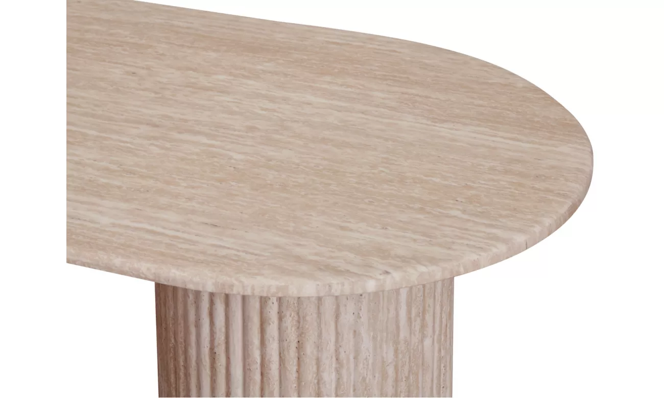 庞贝长方形餐桌石灰华