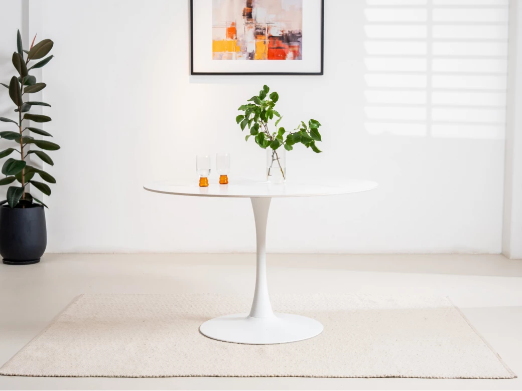 斯堪迪大尺寸餐桌 雪白款