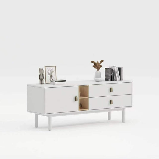 多功能撞色收纳电视柜