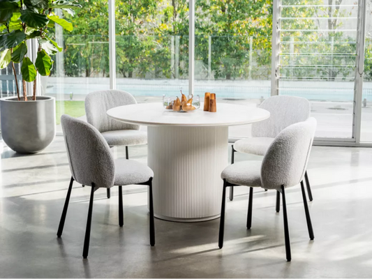 温莎餐桌 雪白陶瓷款