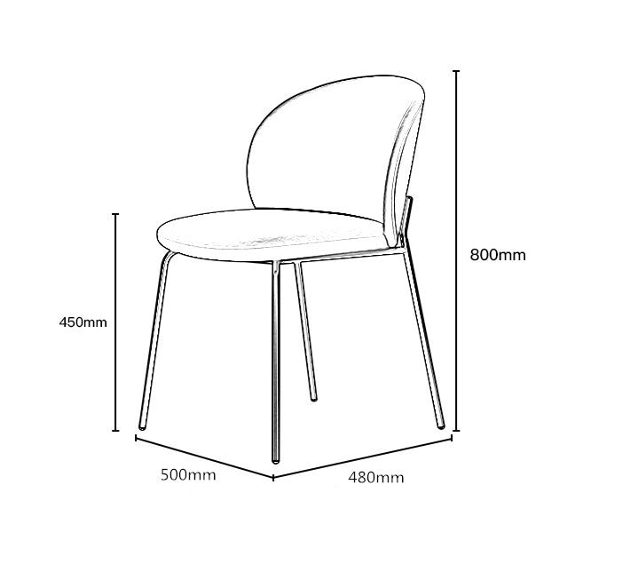 北欧轻奢西餐椅