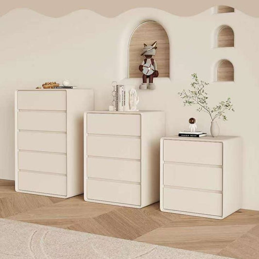 白色奶油风储物柜